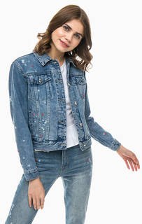 Короткая джинсовая куртка с вышивкой Juicy by Juicy Couture