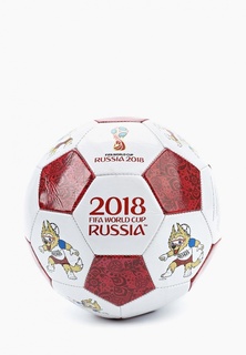 Мяч футбольный 2018 FIFA World Cup Russia™ FIFA 2018 футбольный мяч  GOAL 1,6мм,shiny PVC, 280-300гр, размер 5(23см) крас./бел.