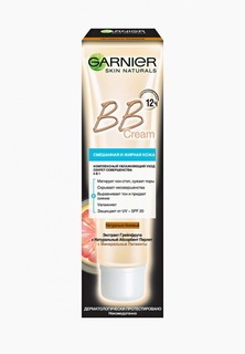 BB-Крем Garnier для лица "Секрет совершенства", матирующий, для жирной и смешанной кожи, натурально-бежевый, 40 мл