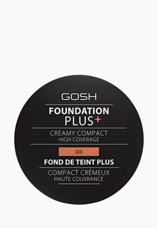 Пудра Gosh Gosh! компактная кремовая Foundation Plus, 9 г, 008 золотой