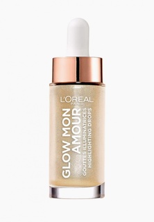 Хайлайтер LOreal Paris LOreal Жидкий для сияния кожи "Glow Mon Amour", оттенок 01, Светлый, 15 мл, с Кокосовым маслом