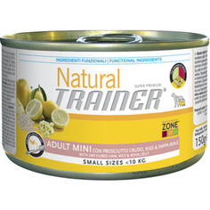 Консервы Trainer Natural Mini Adult Cured Ham, Rice&Royal Jelly с ветчиной, рисом и маточным молочком для собак мелких пород 150г