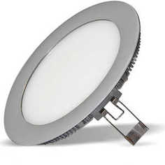 Встраиваемый светодиодный ультратонкий светильник Estares DL-11 Silver тёплый белый