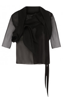 Полупрозрачный шелковый жакет Rick Owens