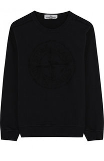 Хлопковый свитшот с вышивкой Stone Island