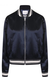 Бомбер на молнии с контрастными манжетами Frame Denim