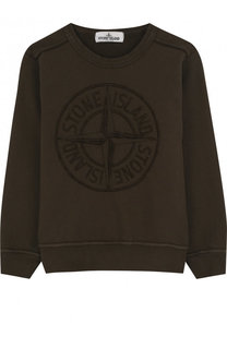 Хлопковый свитшот с вышивкой Stone Island