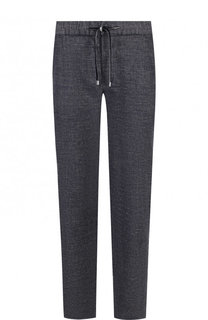 Брюки прямого кроя из смеси льна и хлопка с вискозой Capobianco