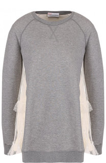 Однотонный хлопковый свитшот REDVALENTINO