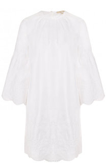 Хлопковое мини-платье свободного кроя MICHAEL Michael Kors