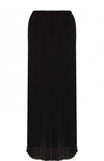 Однотонная плиссированная юбка с разрезом Escada Sport