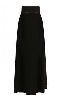 Однотонная юбка-макси с подолом Tegin