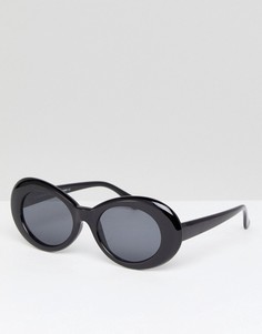 Овальные солнцезащитные очки 7X - Черный