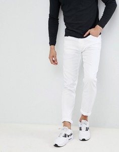 Белые джинсы скинни с логотипом Love Moschino - Белый