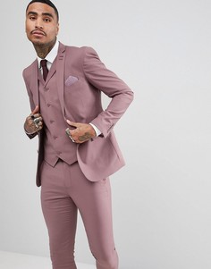 Приталенный пиджак пастельного оттенка Rudie wedding - Розовый