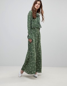 Платье макси с цветочным узором Liquorish - Зеленый