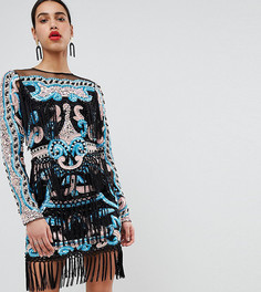 Ажурное платье с броской отделкой на плечах A Star Is Born - Мульти