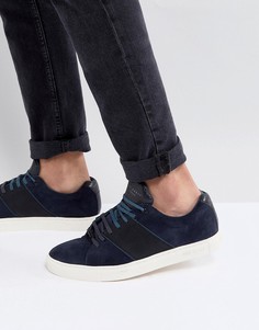 Темно-синие замшевые кроссовки Ted Baker Dannez - Темно-синий