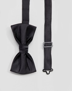Черный атласный галстук-бабочка Devils Advocate - Черный