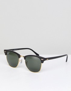 Солнцезащитные очки клабмастер с поляризованными стеклами Ray-Ban 0RB3016 - Черный