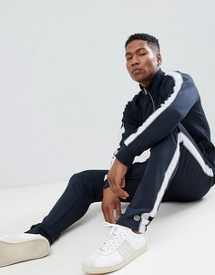 Спортивные штаны с нашивкой Selected Homme - Темно-синий