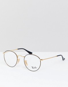 Круглые очки Ray-Ban 0RX3447V - Черный