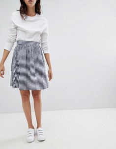 Рубашка в клетку Mads Norgaard - Темно-синий