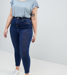 Выбеленные джинсы скинни New Look Curve - Синий