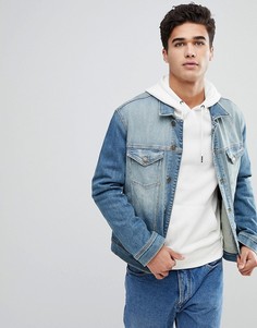 Классическая джинсовая куртка с рваной отделкой Tommy Jeans - Синий