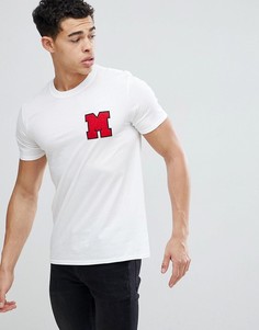 Белая футболка с вышивкой М boohooMAN - Белый