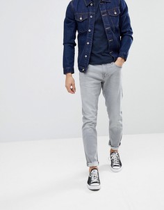 Светло-серые выбеленные узкие джинсы Esprit - Серый