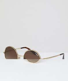 Круглые солнцезащитные очки Vogue by Gigi Hadid - Золотой