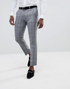 Серые брюки в клетку Burton Menswear - Серый
