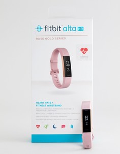 Фитнес-трекер золотисто-розового цвета Fitbit Alta HR - Розовый