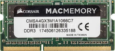 Модуль памяти CORSAIR CMSA4GX3M1A1066C7 DDR3 - 4Гб 1066, SO-DIMM, Ret