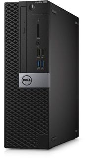 Компьютер DELL Optiplex 5050, Intel Core i5 7500, DDR4 8Гб, 256Гб(SSD), Intel HD Graphics 630, DVD-RW, Windows 10 Professional, черный и серебристый [5050-8305]