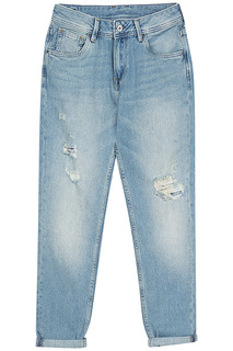 Женские джинсы с потертостями Pepe Jeans