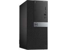 Настольный компьютер Dell OptiPlex 7050 MT Black-Silver 7050-4846 (Intel Core i7-7700 3.6 GHz/16384Mb/1000Gb/DVD-RW/AMD Radeon R7 450 4096Mb/Ethernet/Windows 10 Pro)