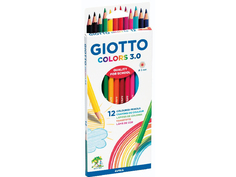 Набор Giotto Colors 3.0 Цветные акварельные деревянные карандаши 12шт 277100