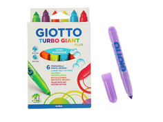 Набор Giotto Turbo Giant Fluo Фломастеры 6 цветов 433000