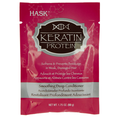 Маска для волос `HASK` с протеином кератина (для придания гладкости волосам) 50 г