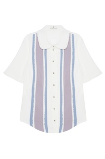 Комбинированная блузка Laroom