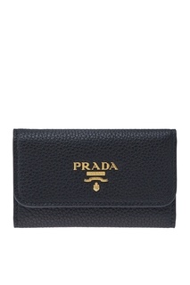 Кожаная ключница Prada