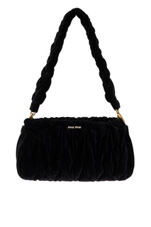 Бархатная сумка Mega Miu Miu