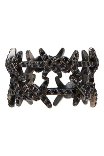 Серебряное кольцо с кристаллами Caviar Jewellery