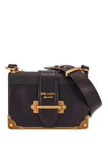 Кожаная сумка Cahier Prada