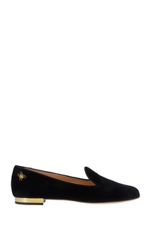 Бархатные слиперы Nocturnal Flats Charlotte Olympia