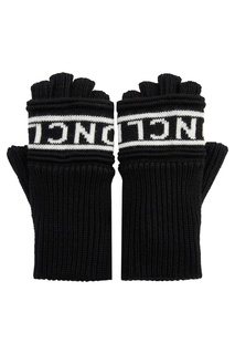 Шерстяные перчатки с логотипом Moncler