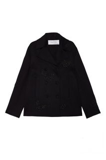 Шерстяное полупальто с бабочками Valentino