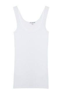 Белая майка из хлопка James Perse